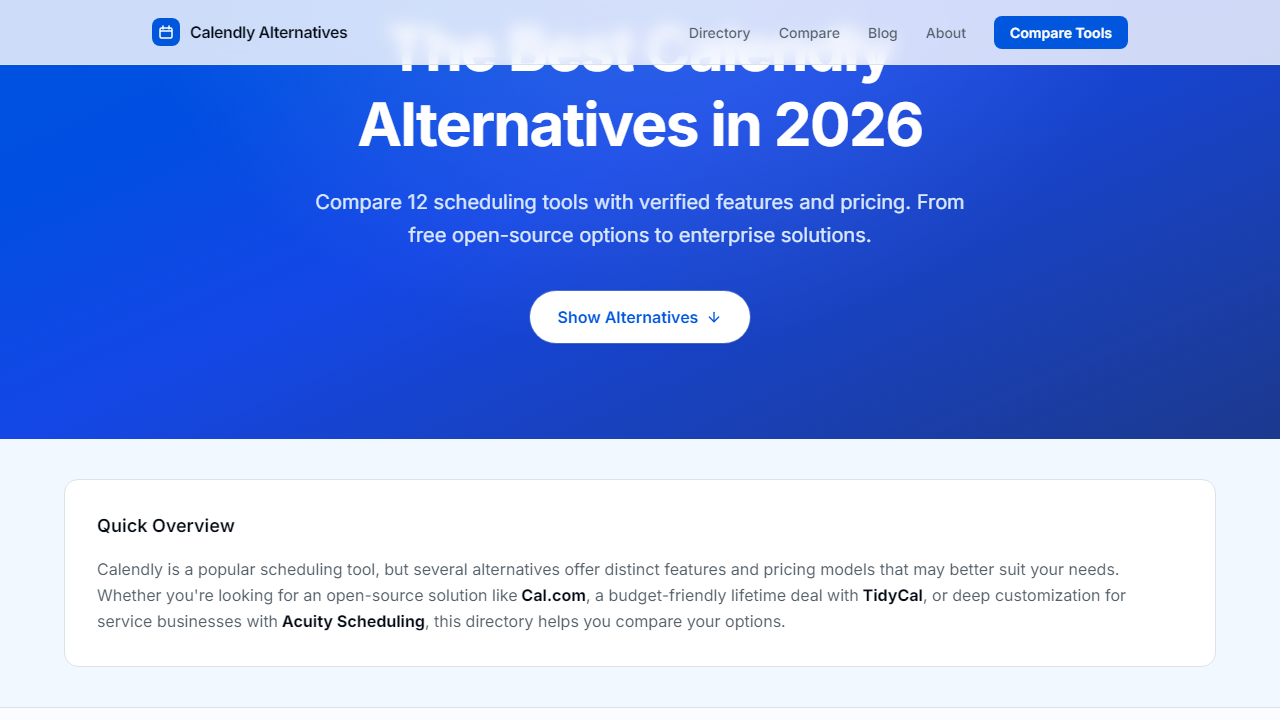 Calendly-Alternatives interface screenshot