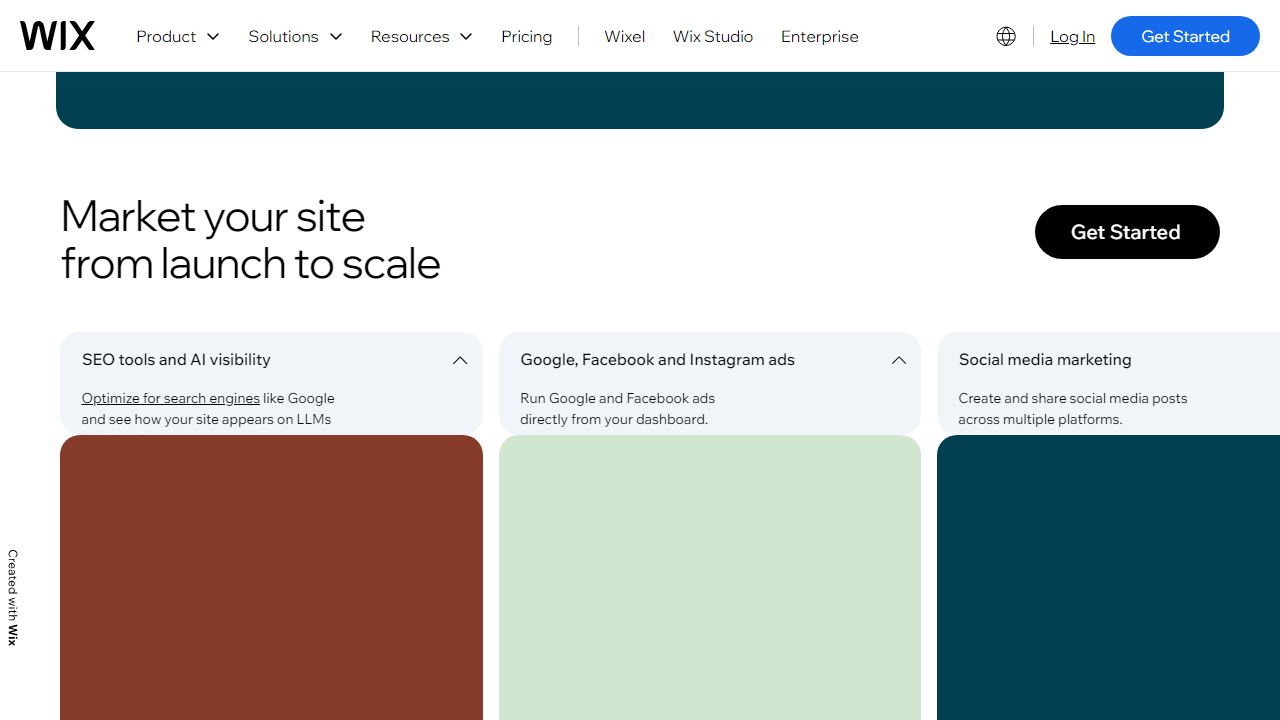 Wix-Alternatives interface screenshot