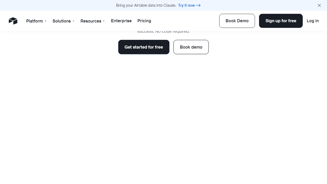Airtable interface screenshot