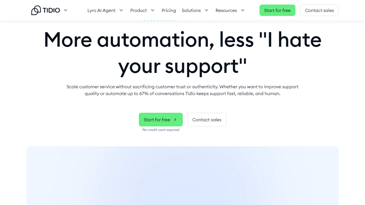 Tidio interface screenshot