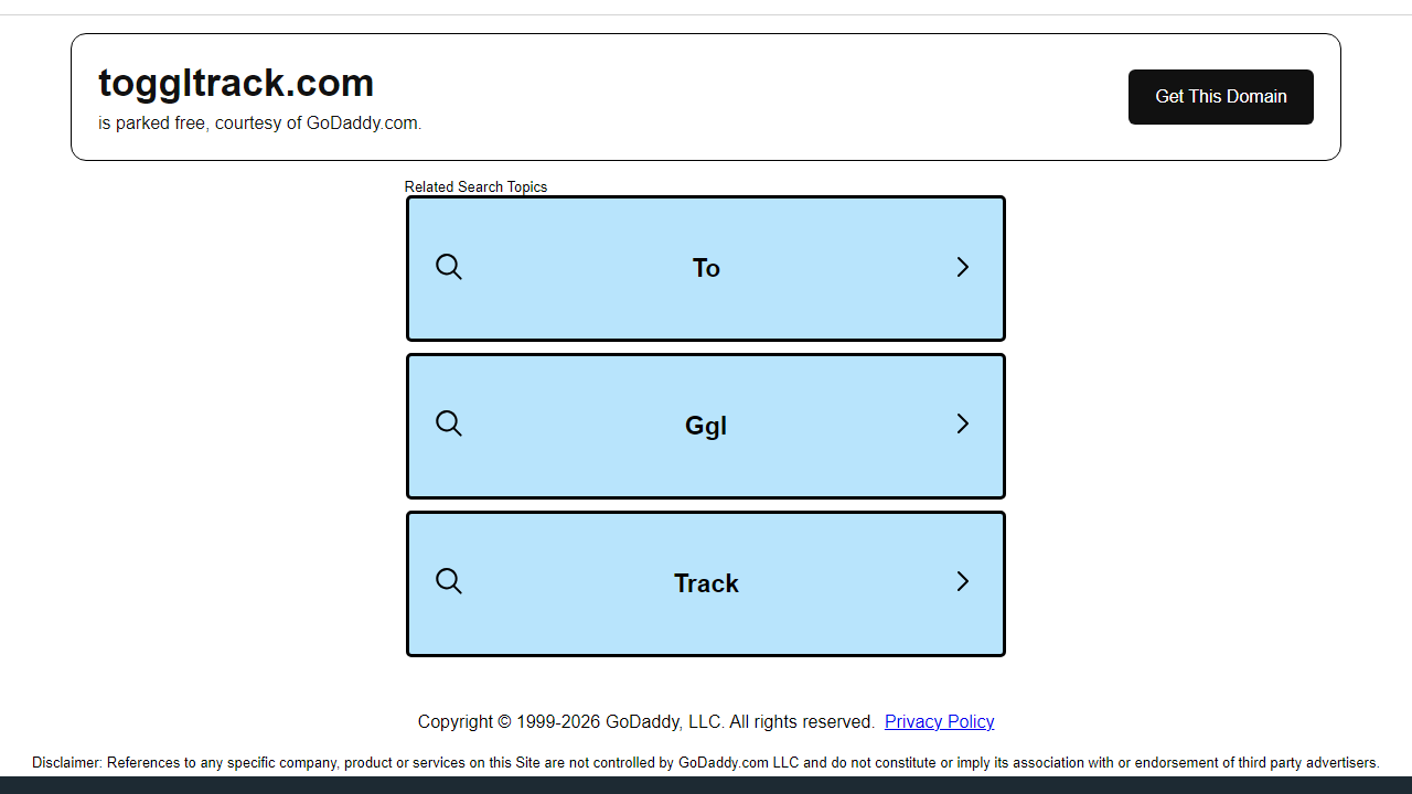 Toggltrack interface screenshot