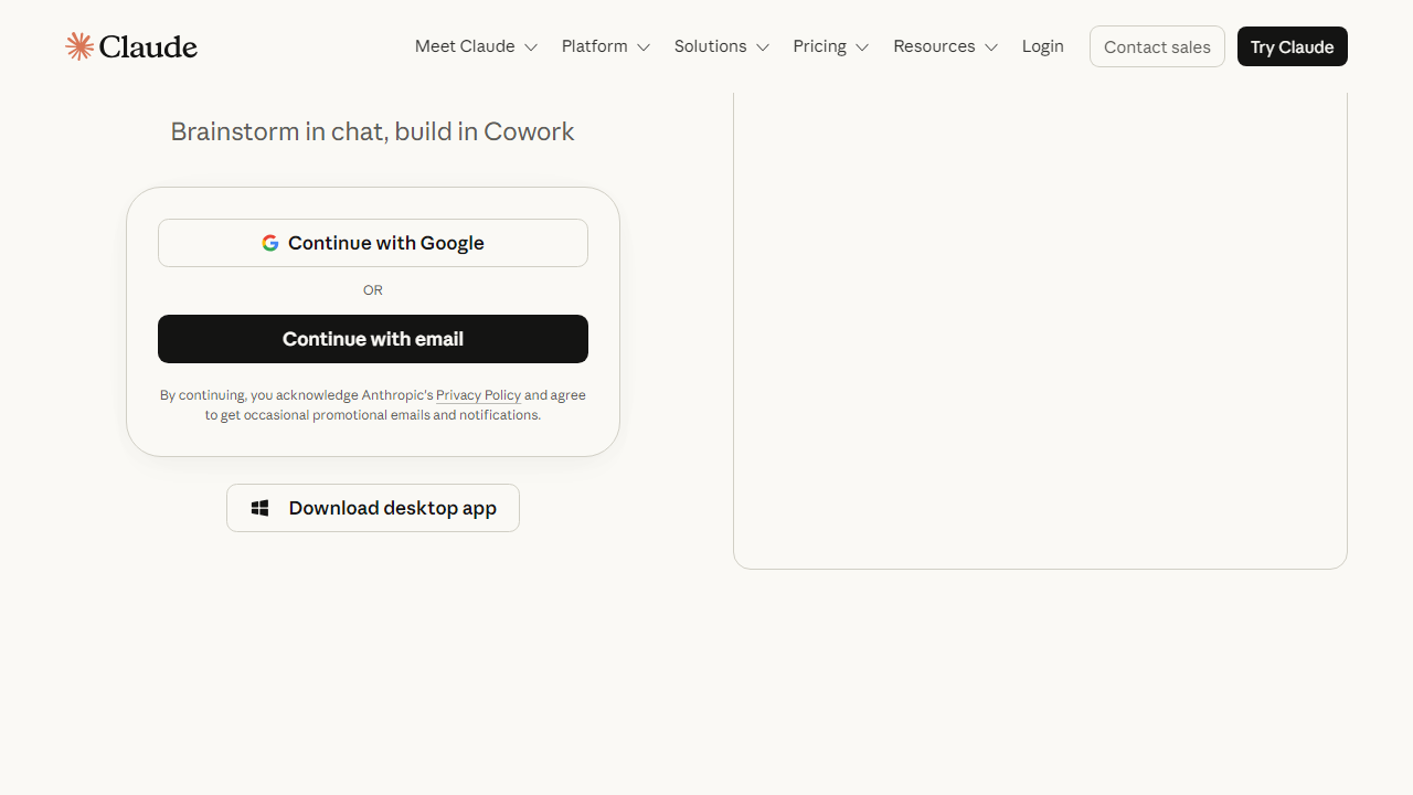 Claude interface screenshot