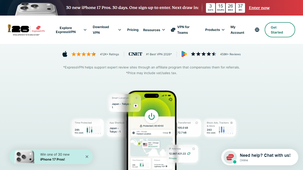 Expressvpn interface screenshot