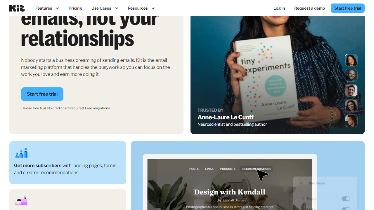 Convertkit interface screenshot