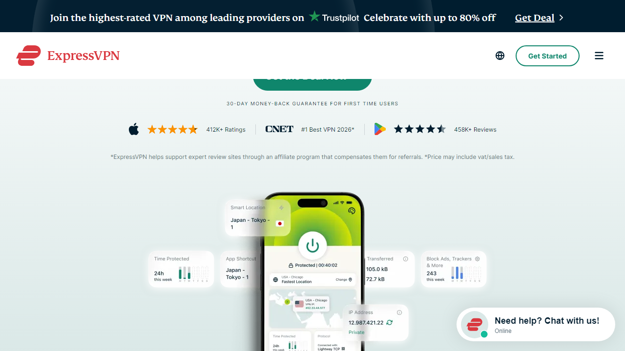 Expressvpn interface screenshot