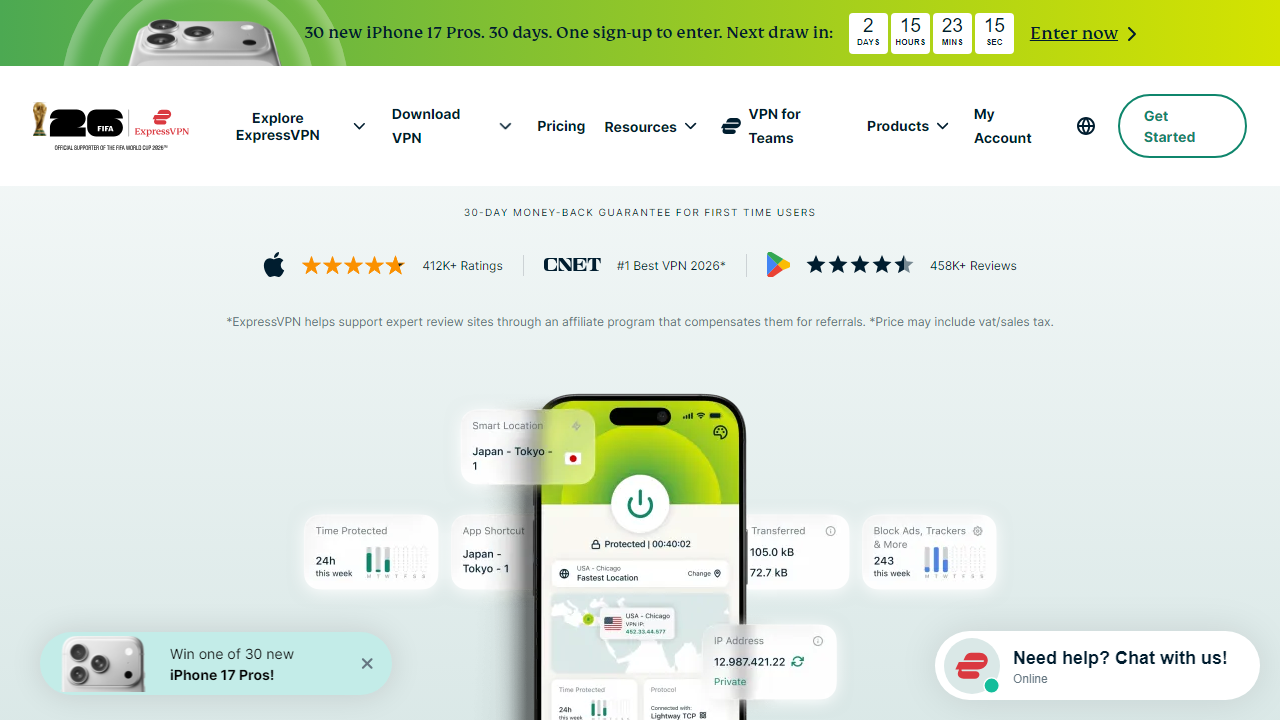 Expressvpn interface screenshot