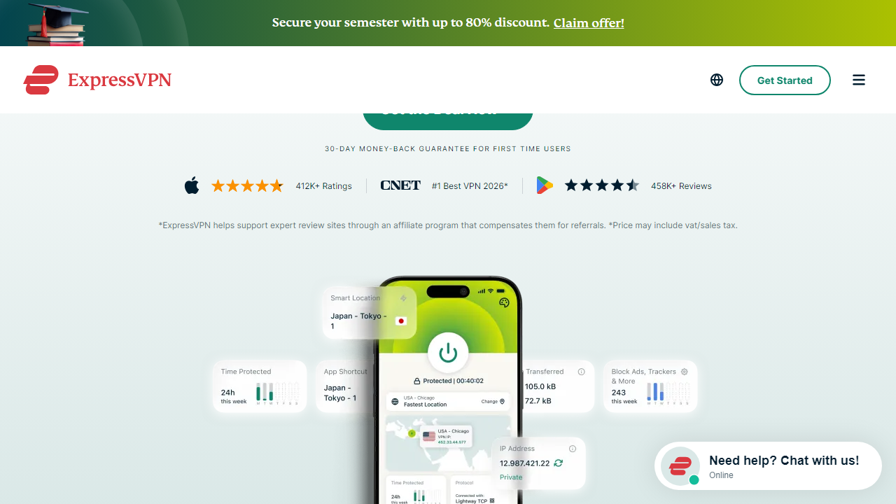 Expressvpn interface screenshot