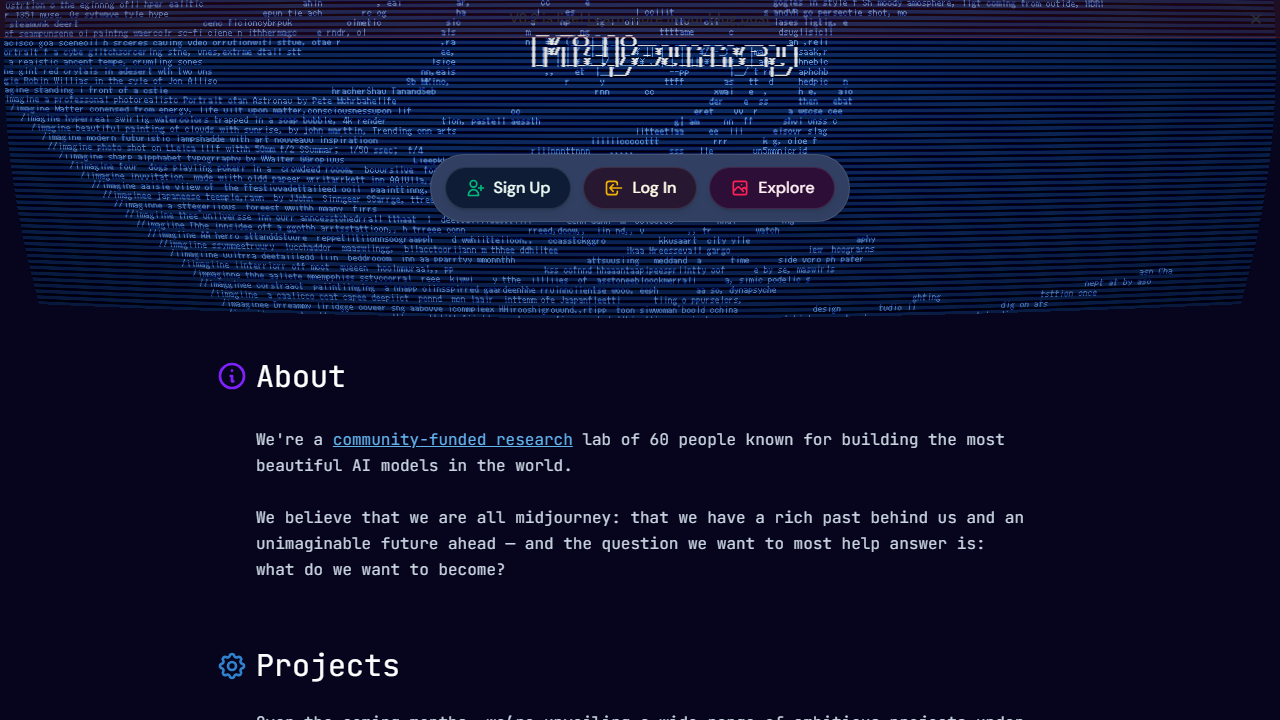 Midjourney interface screenshot