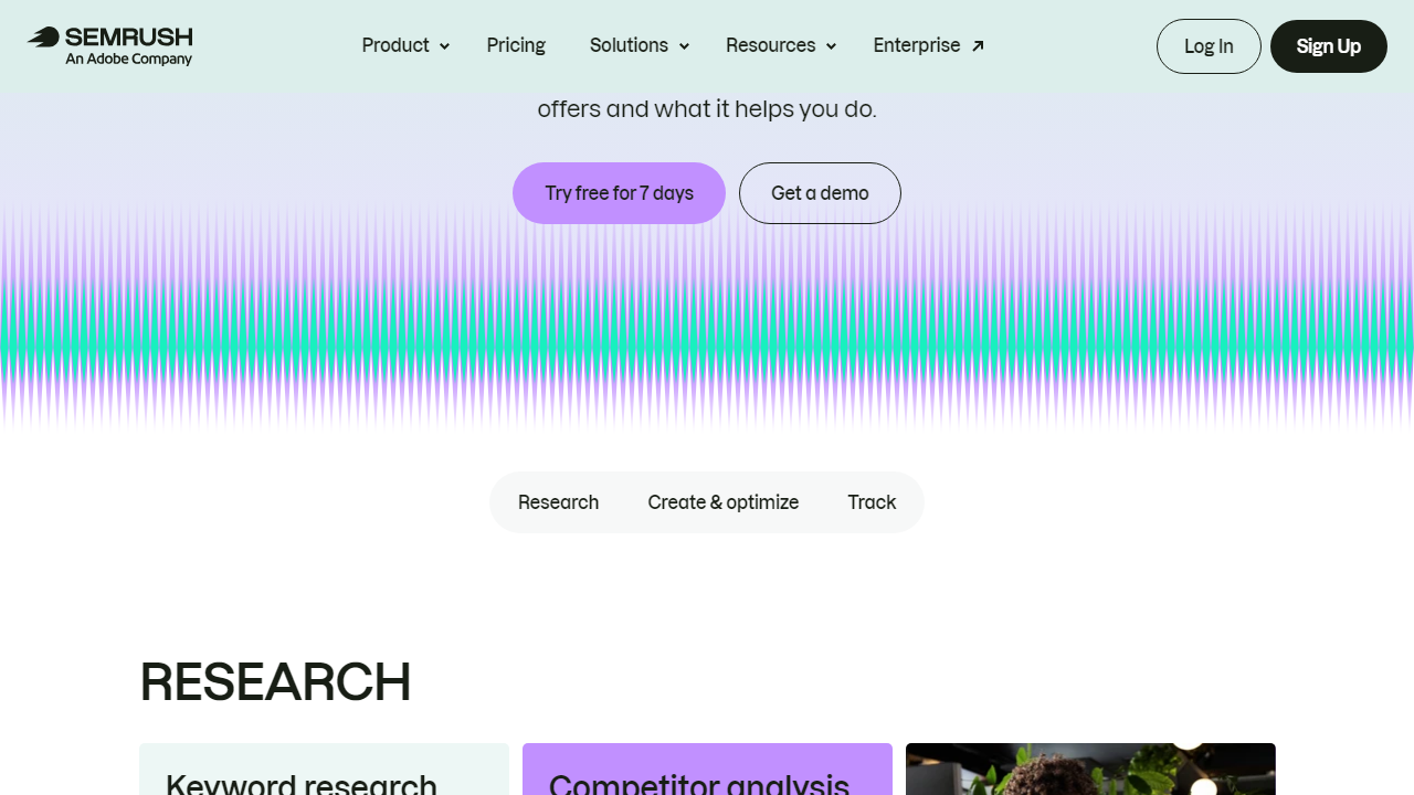 Semrush interface screenshot