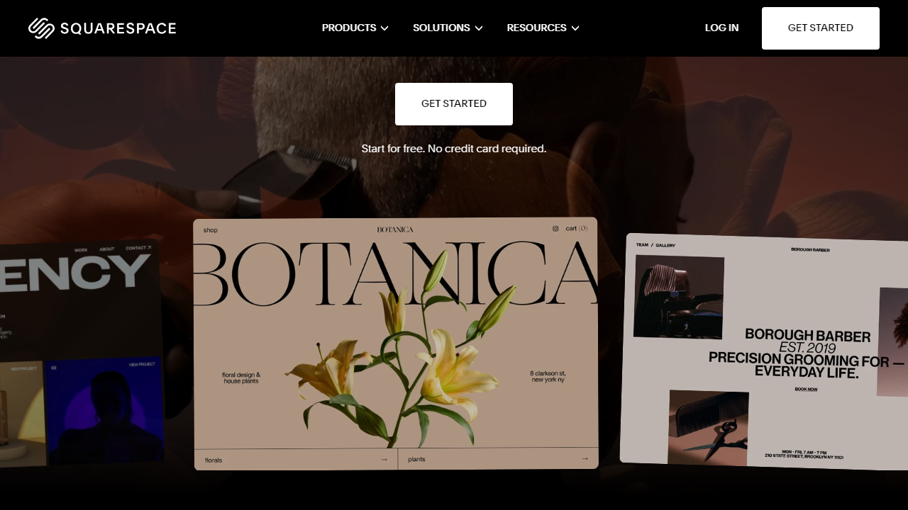 Squarespace interface screenshot
