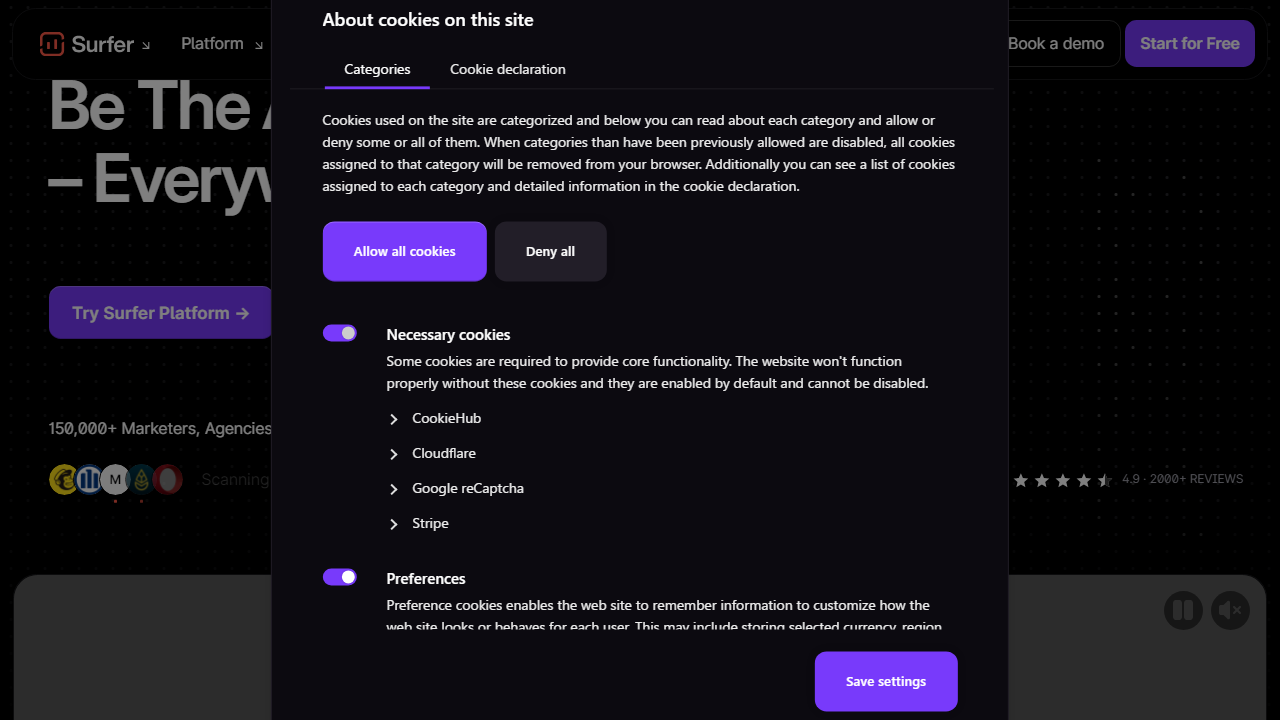 Surfer-Seo-Alternatives interface screenshot
