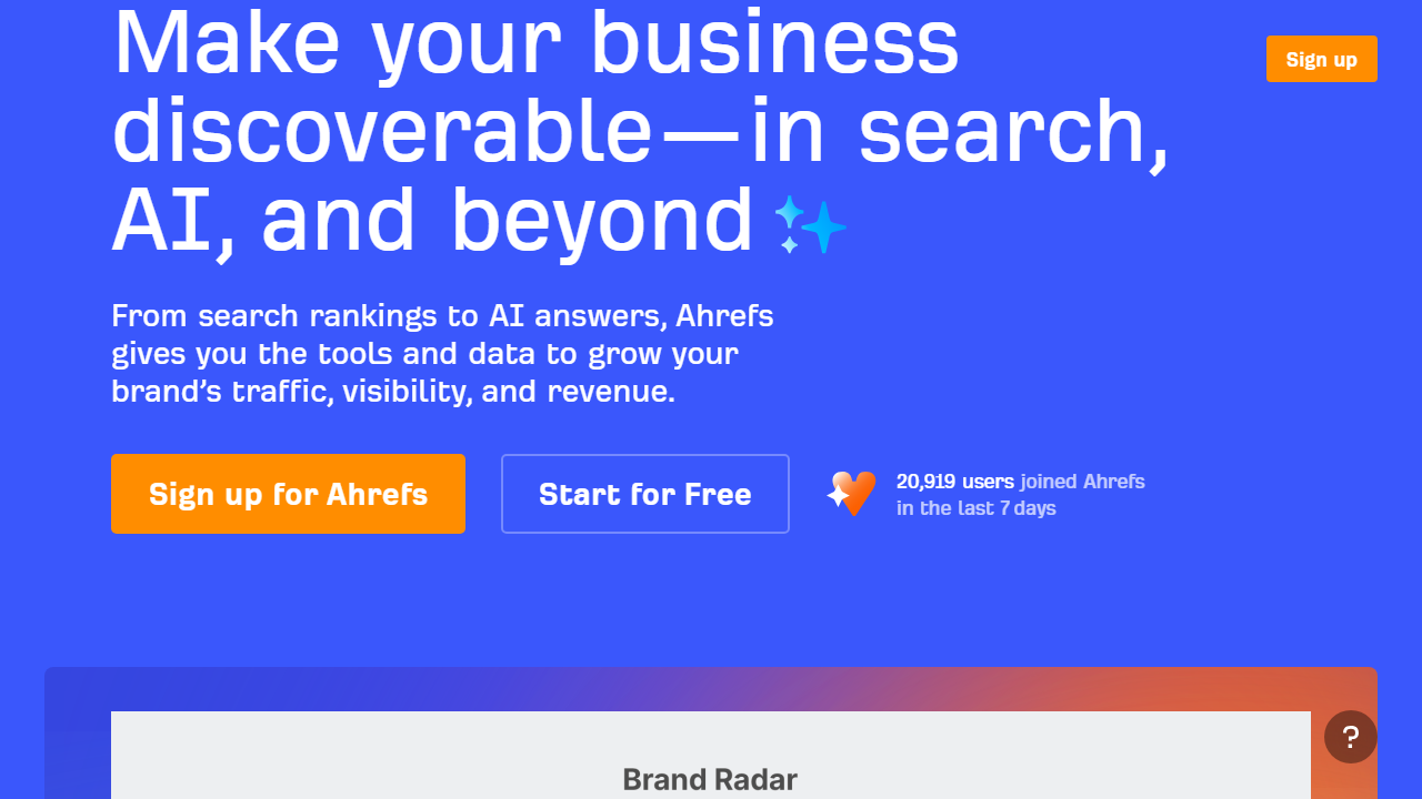 Ahrefs interface screenshot
