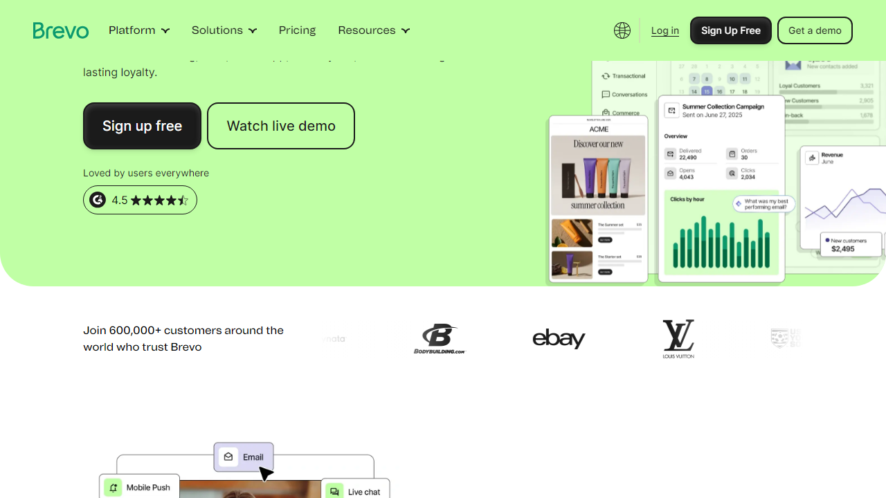 Brevo interface screenshot
