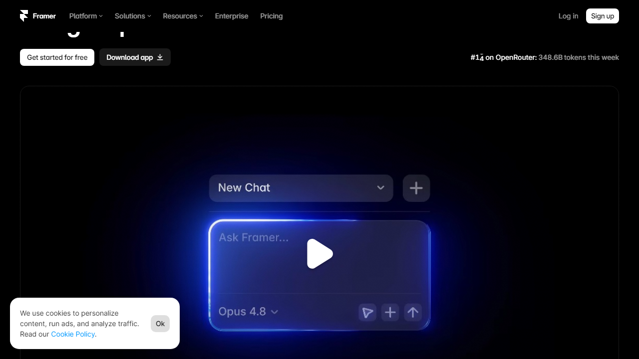 Framer interface screenshot
