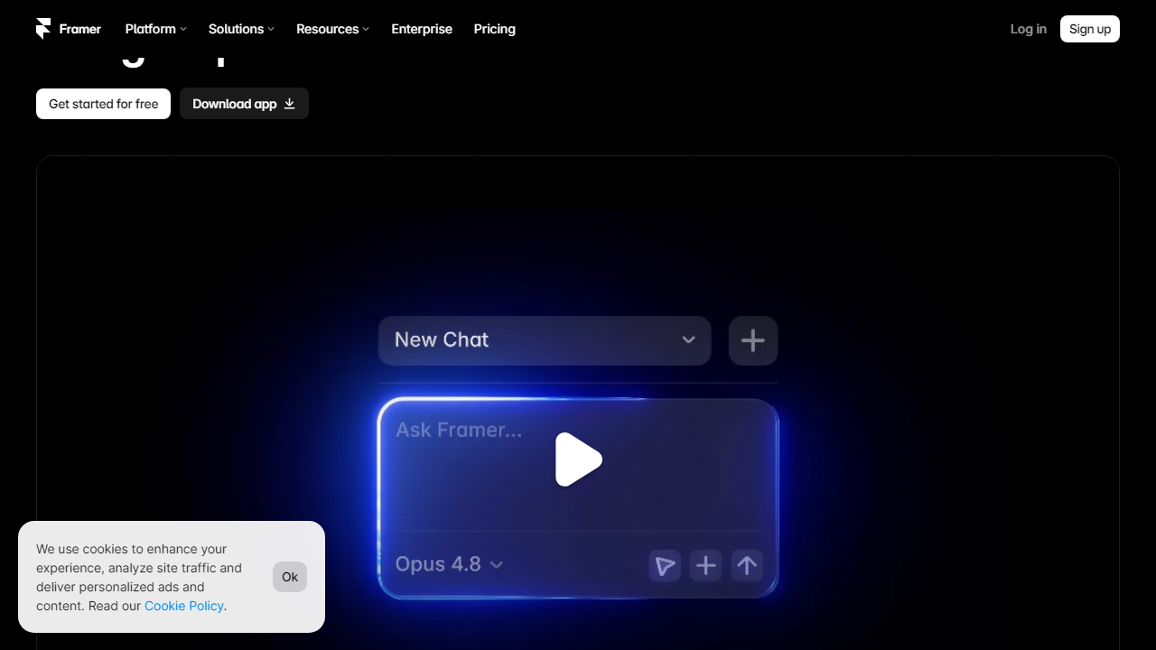 Framer interface screenshot