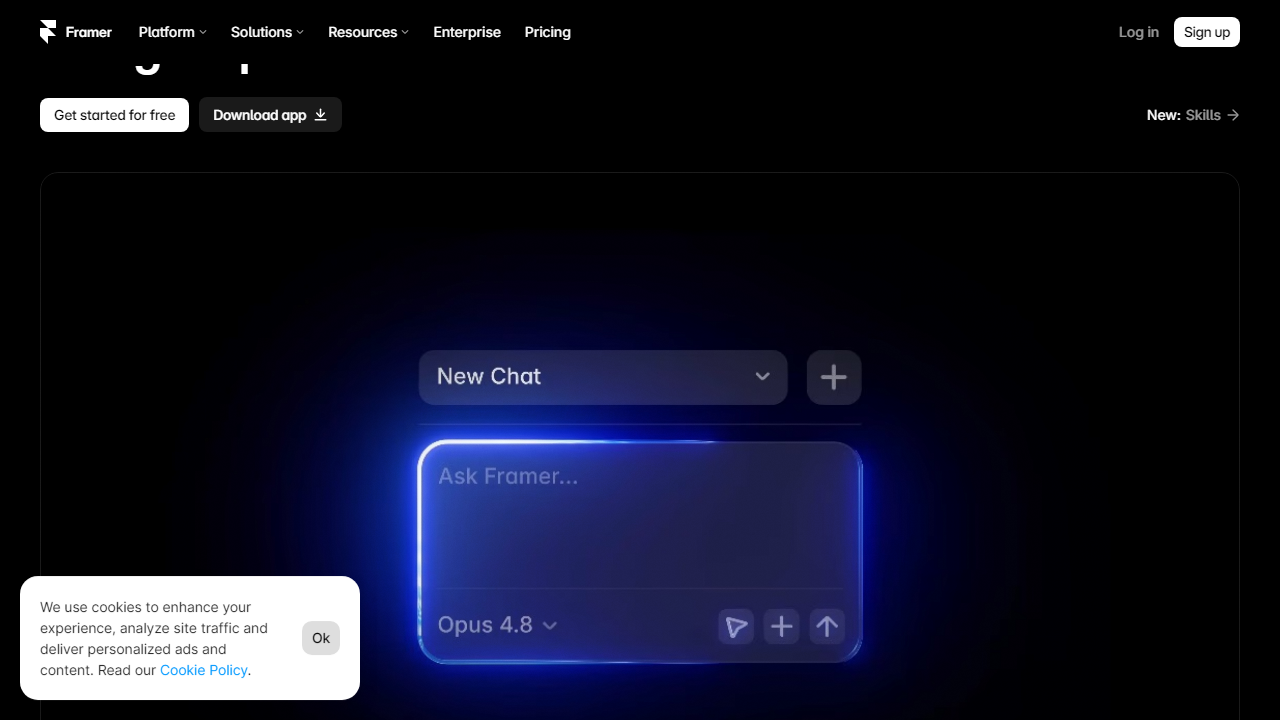 Framer interface screenshot