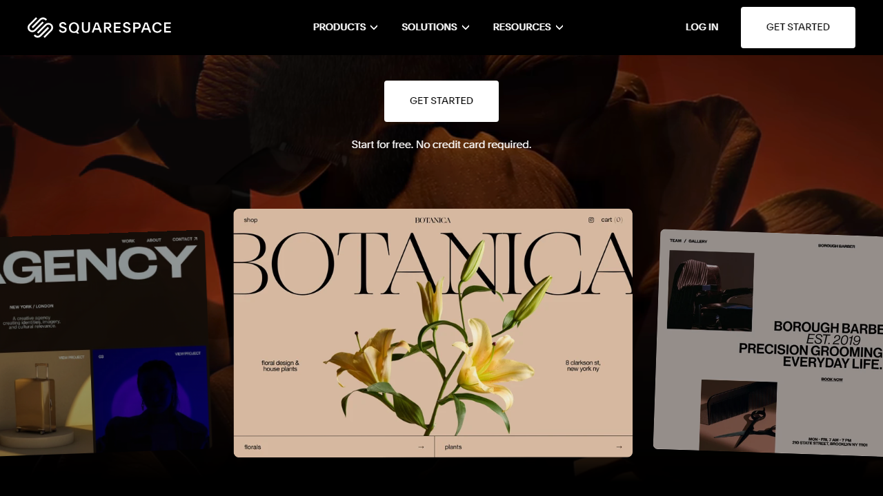 Squarespace-Alternatives interface screenshot