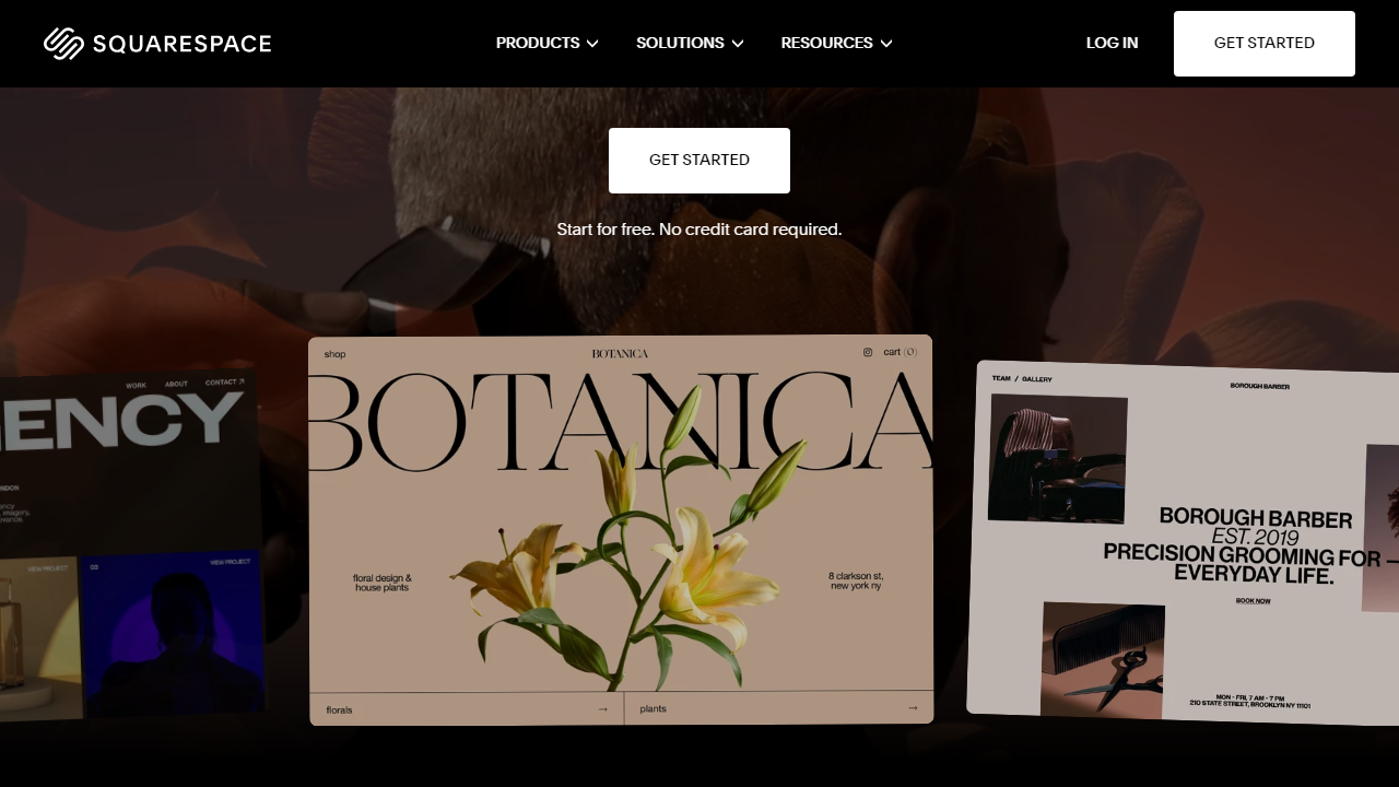 Squarespace interface screenshot