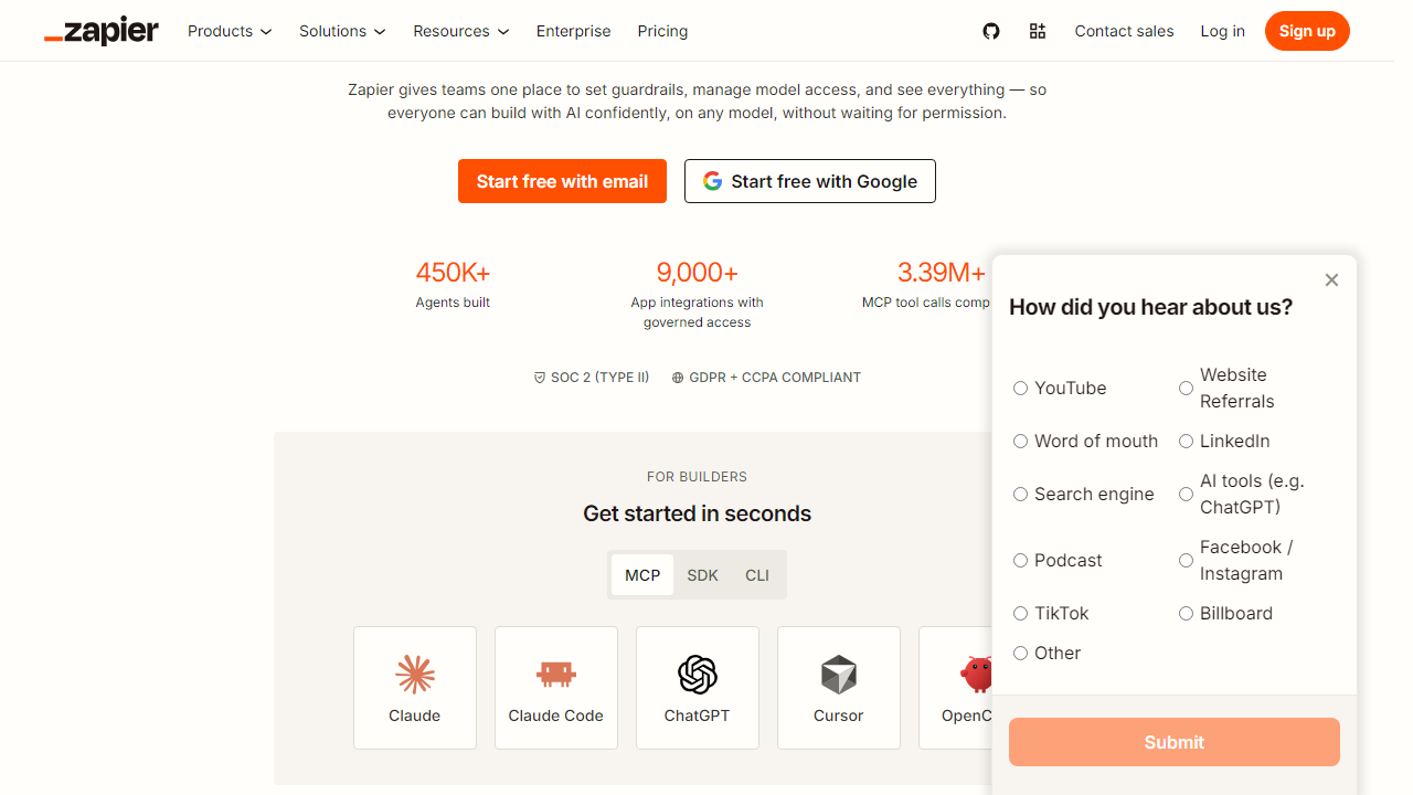 Zapier interface screenshot