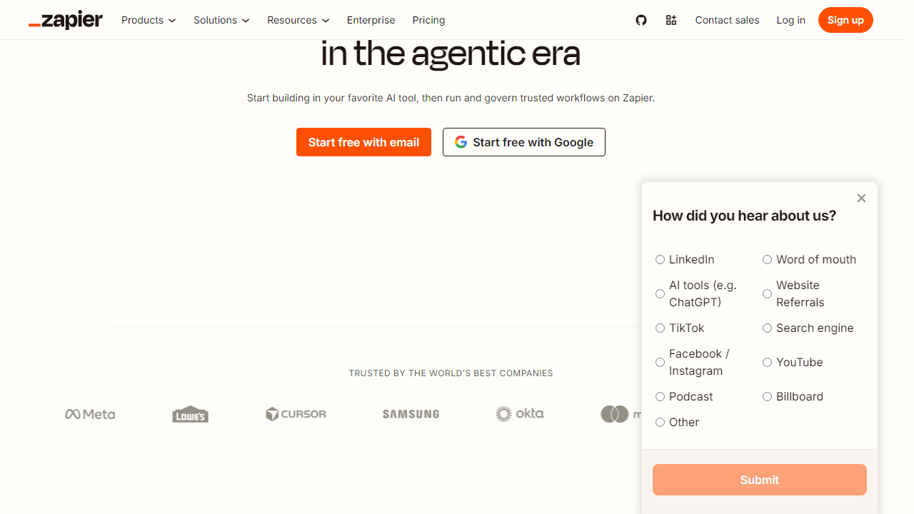 Zapier interface screenshot