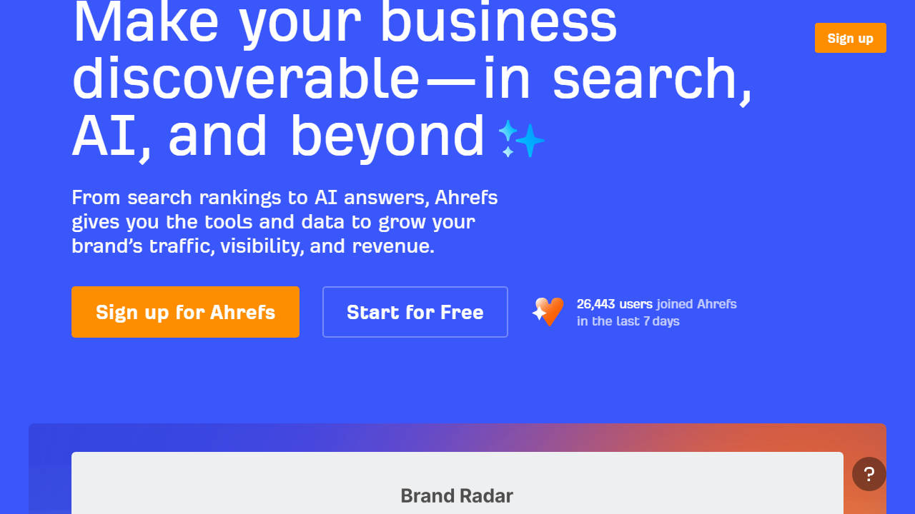 Ahrefs interface screenshot