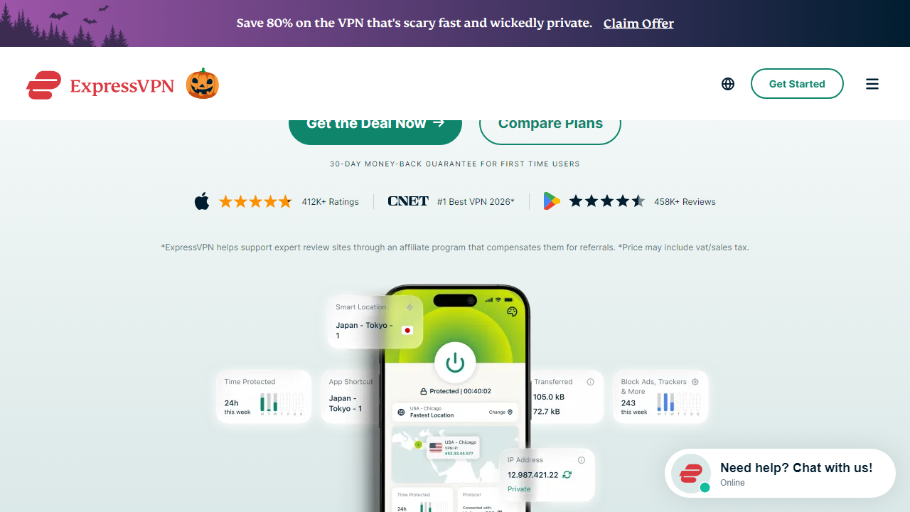 Expressvpn interface screenshot