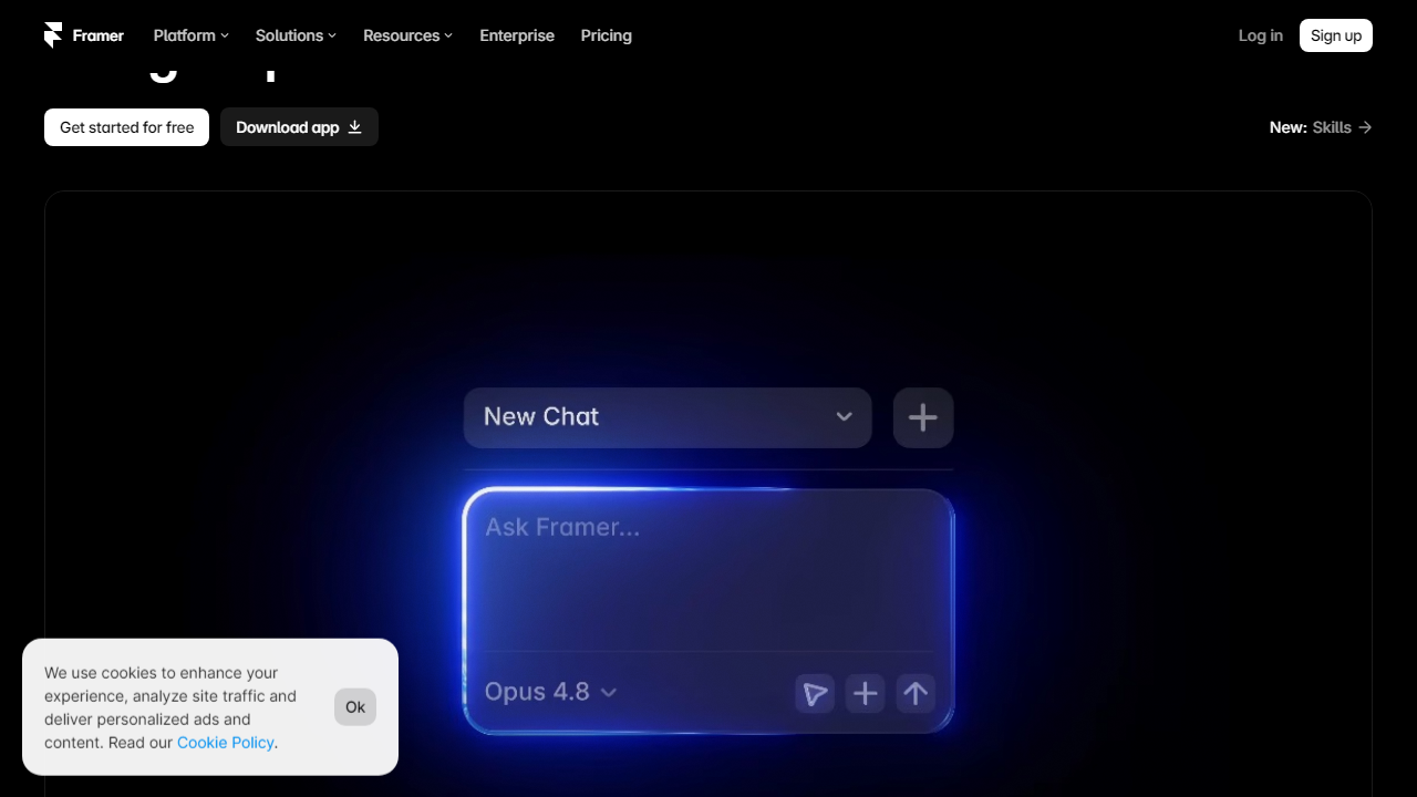 Framer interface screenshot