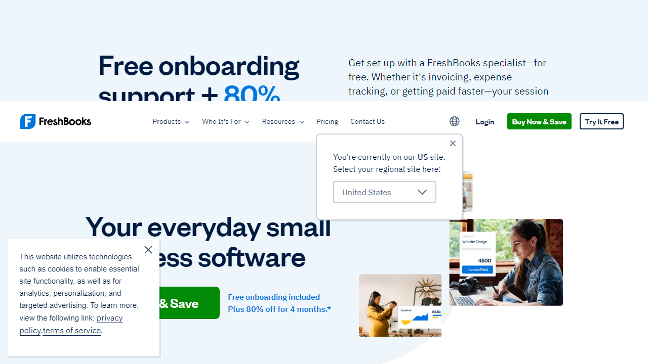 Freshbooks interface screenshot