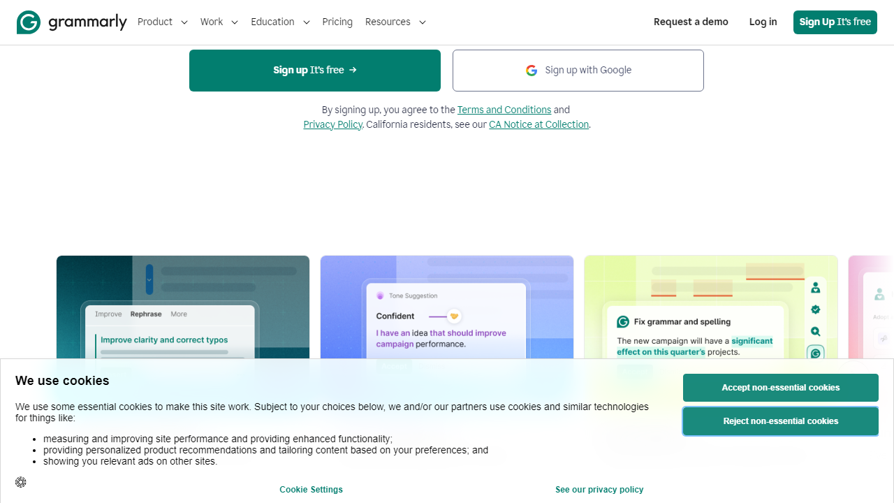 Grammarly interface screenshot