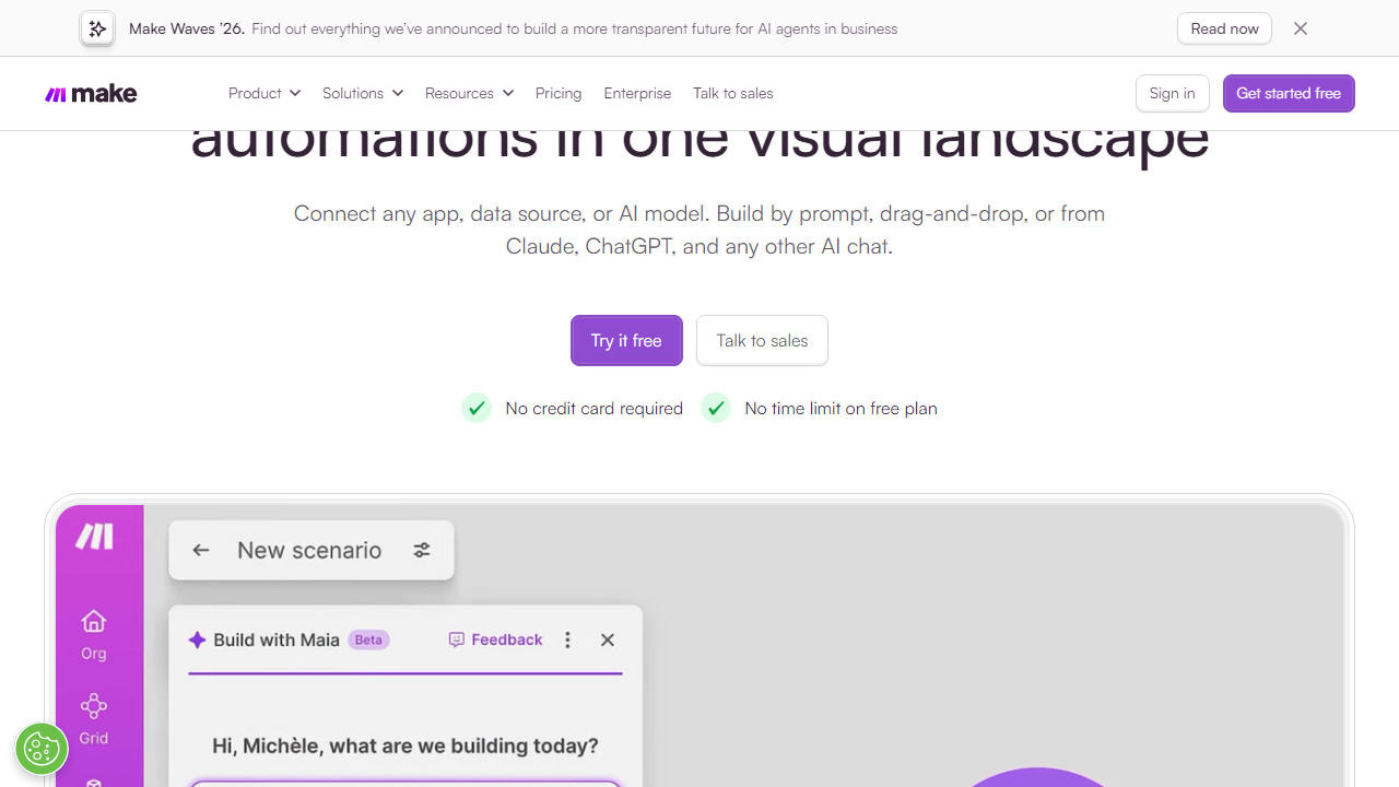 Make interface screenshot