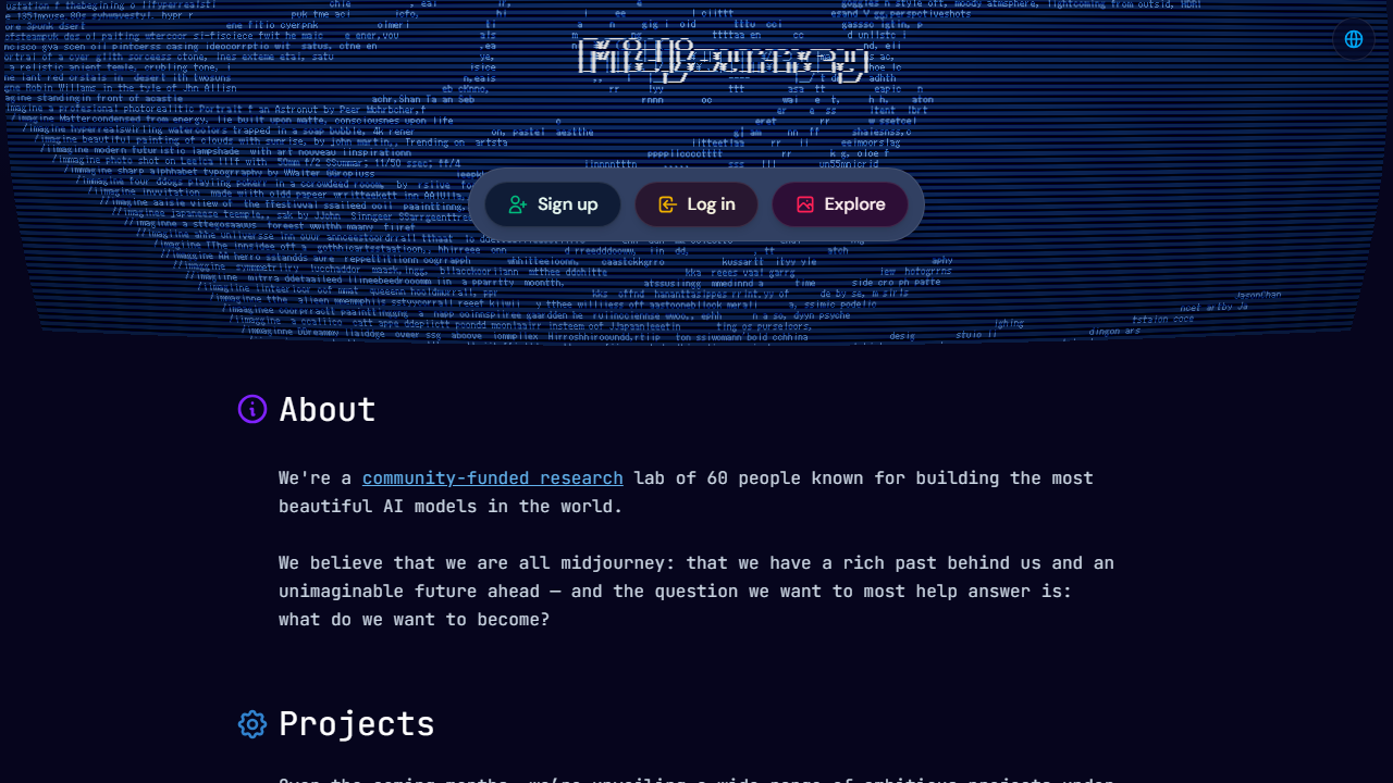 Midjourney interface screenshot
