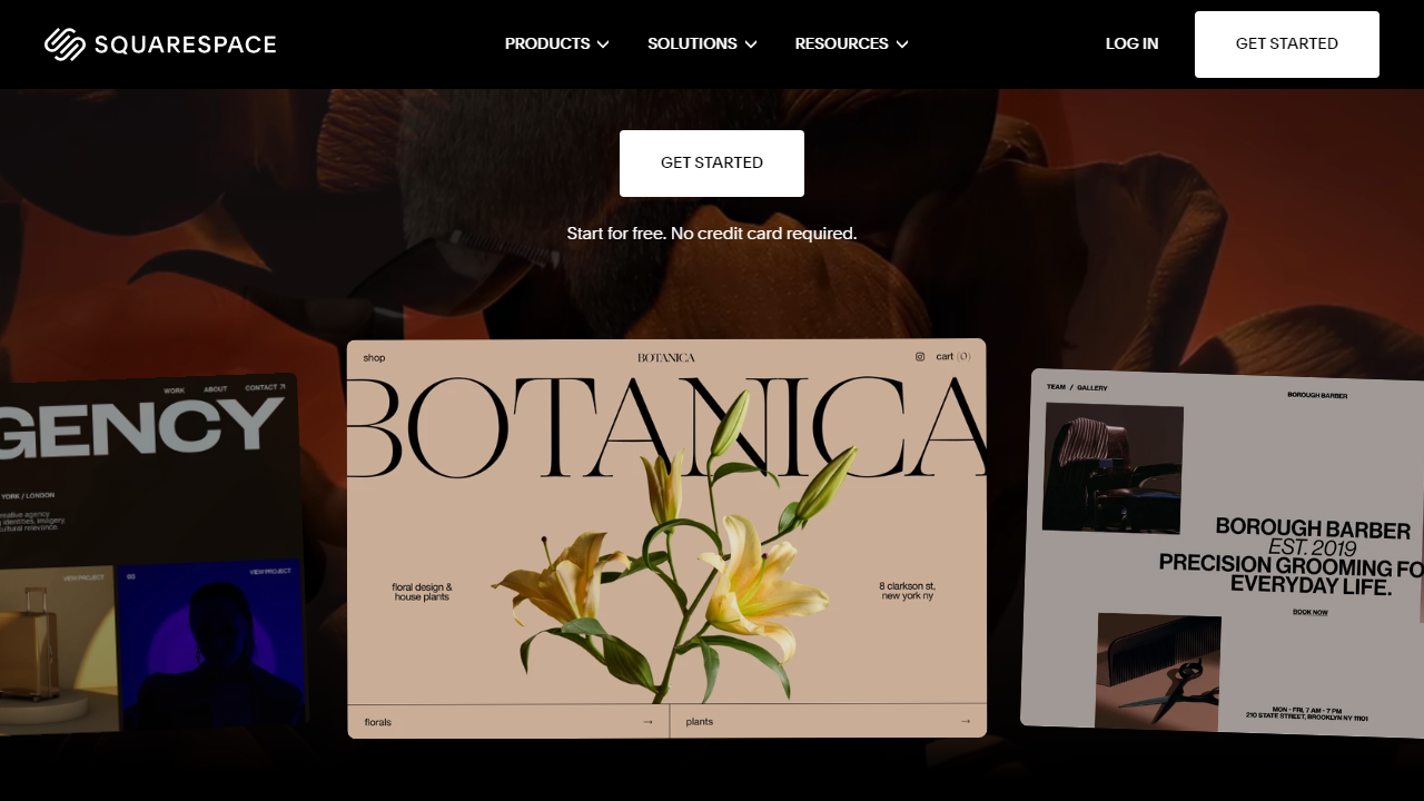 Squarespace interface screenshot