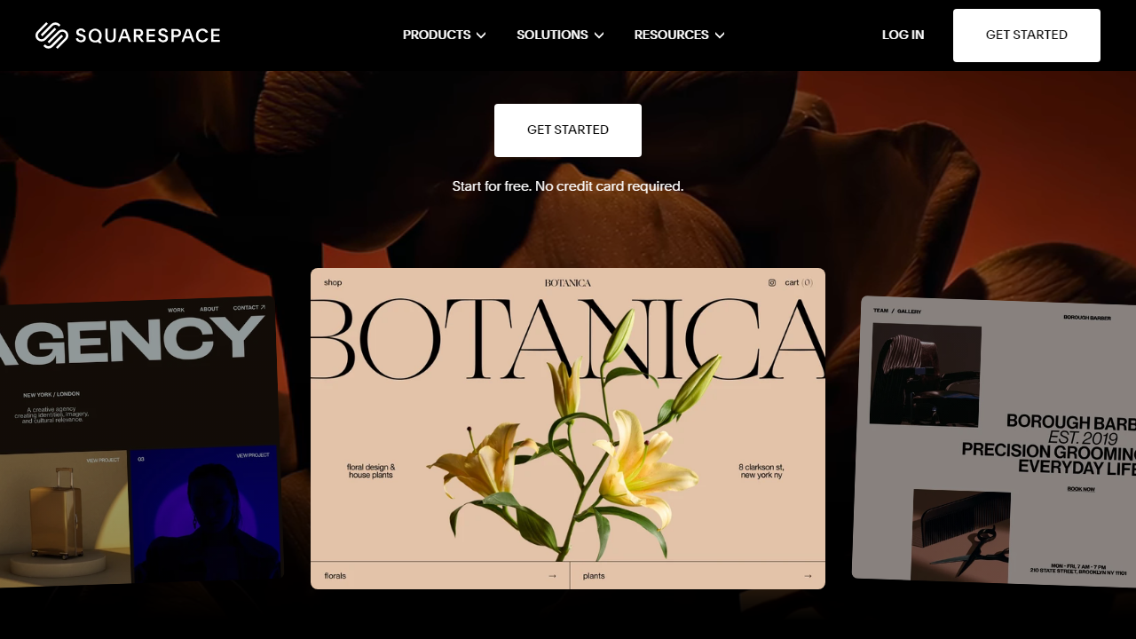 Squarespace interface screenshot